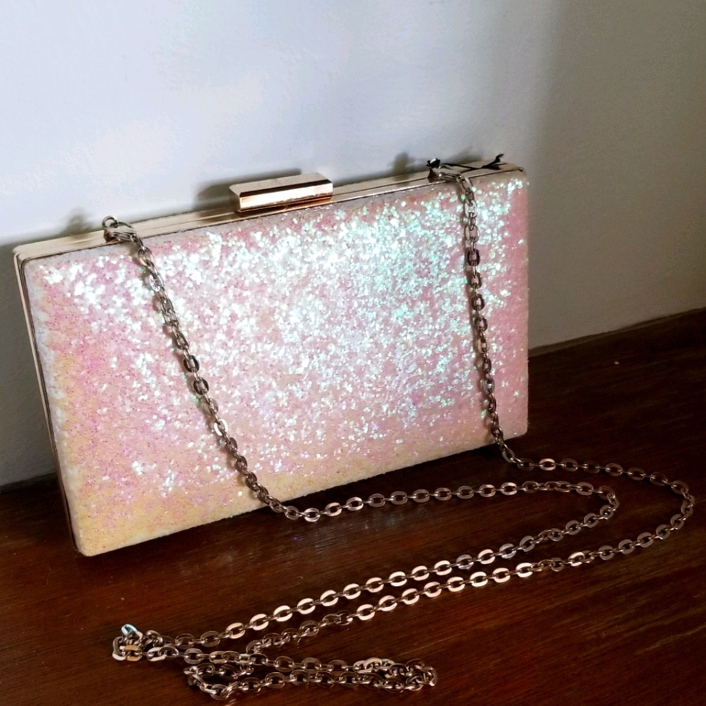 RSVP Holographic Glitter Crossbody Bag NWT